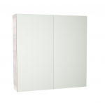 Evie White Oak PVC 750 Mirror Cabinet